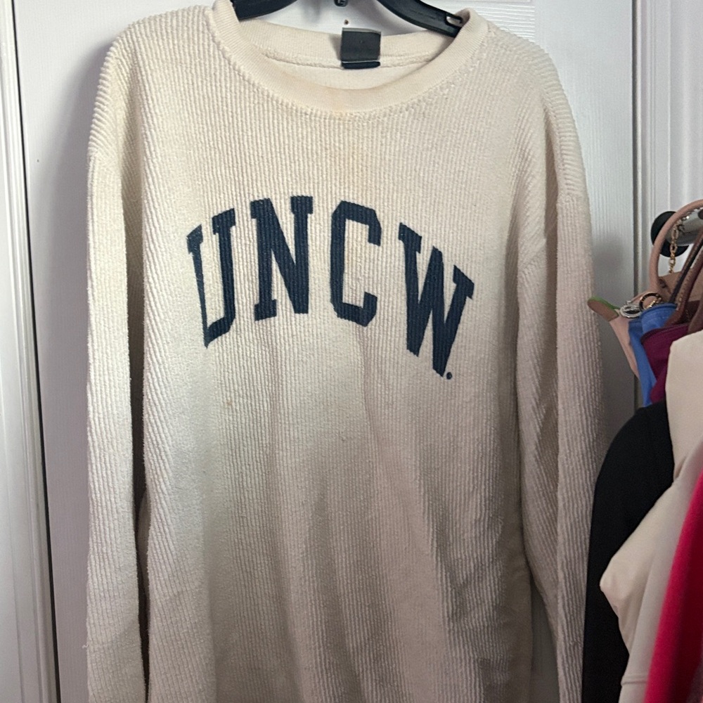 MV Sport Cream and Navy Sweater